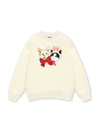 Animal Mood Bestie Puppy And Meow Sweater
