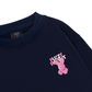 Pink Fuzzy Font Rabbit Sweater