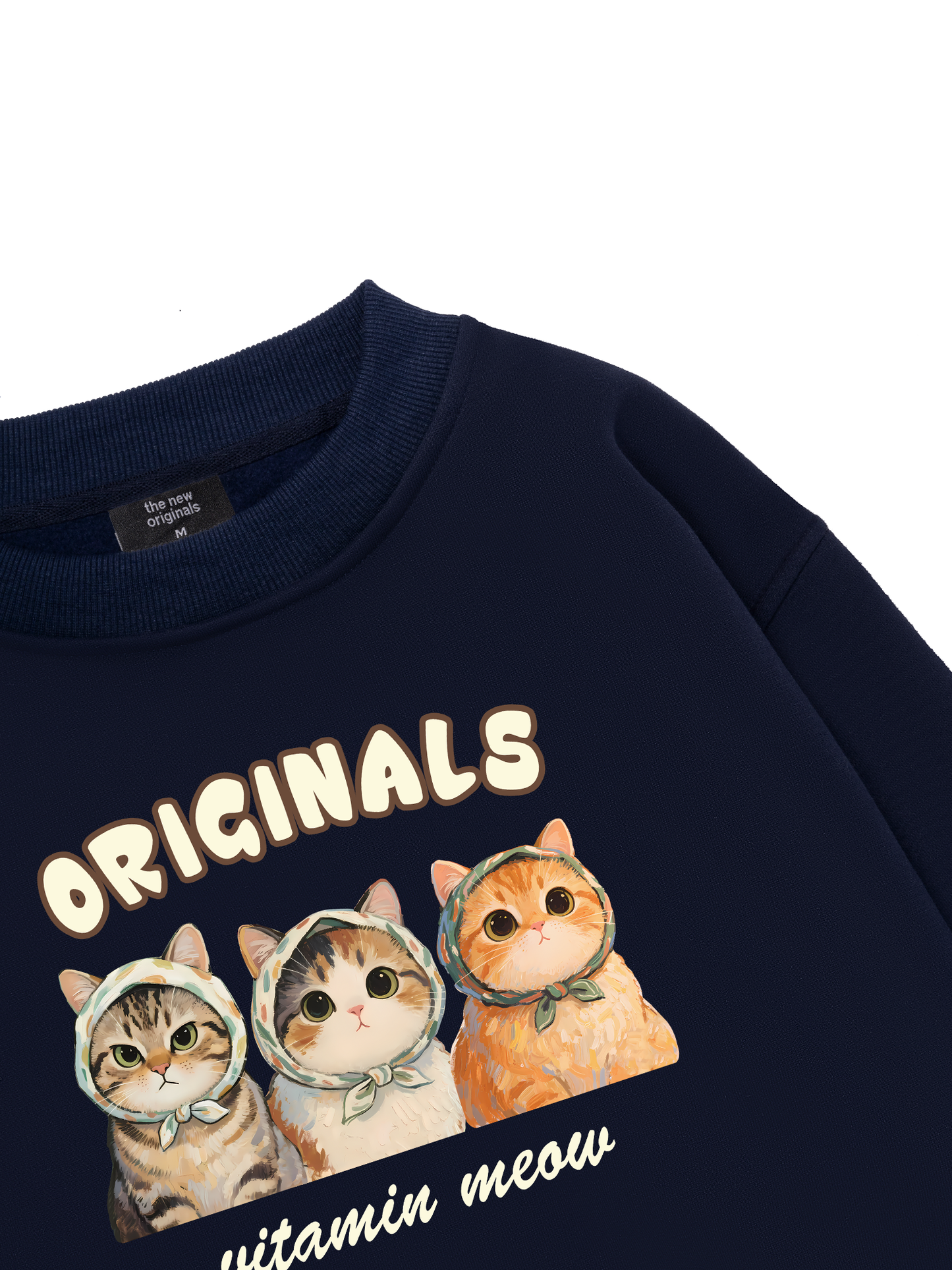 Cute Three Cat Vitamin Meow Sweater