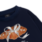 Sweet Pastry Silver Bow  Sweater