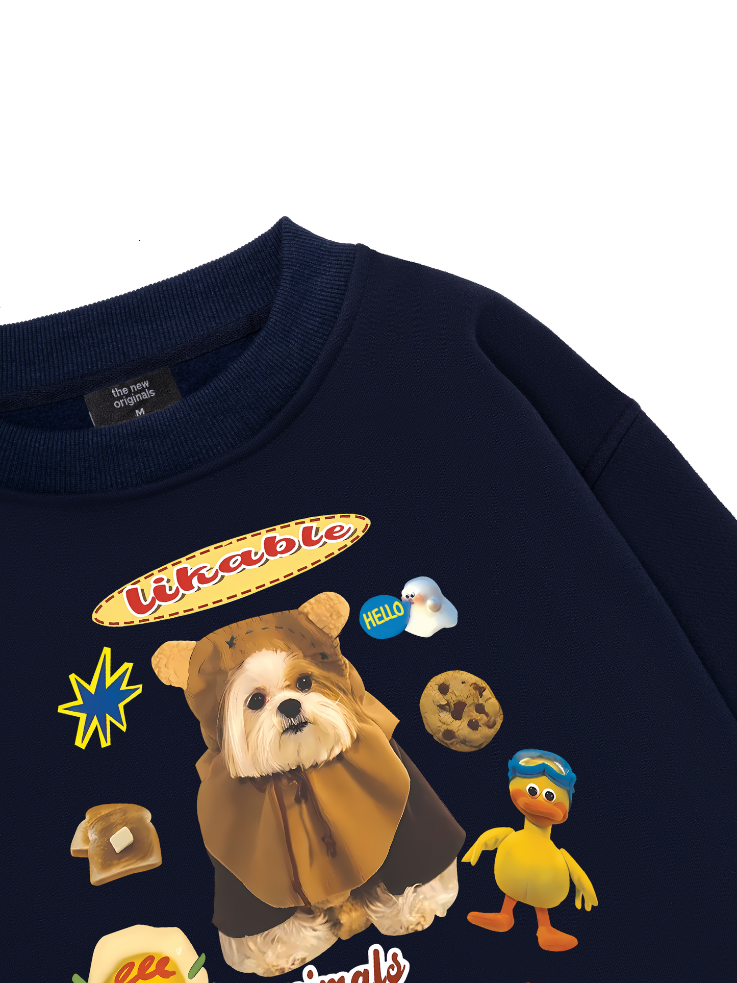 Sweet Pastry And Puppy Duck Sweater