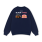 Sweet Pastry Black Pink Meow Meow Strawberry Sweater