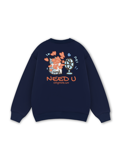 Need You Cat Couple Sweater