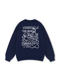 Bear Friends Doodle Artwork Sweater