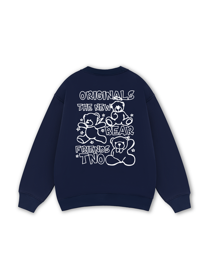 Bear Friends Doodle Artwork Sweater