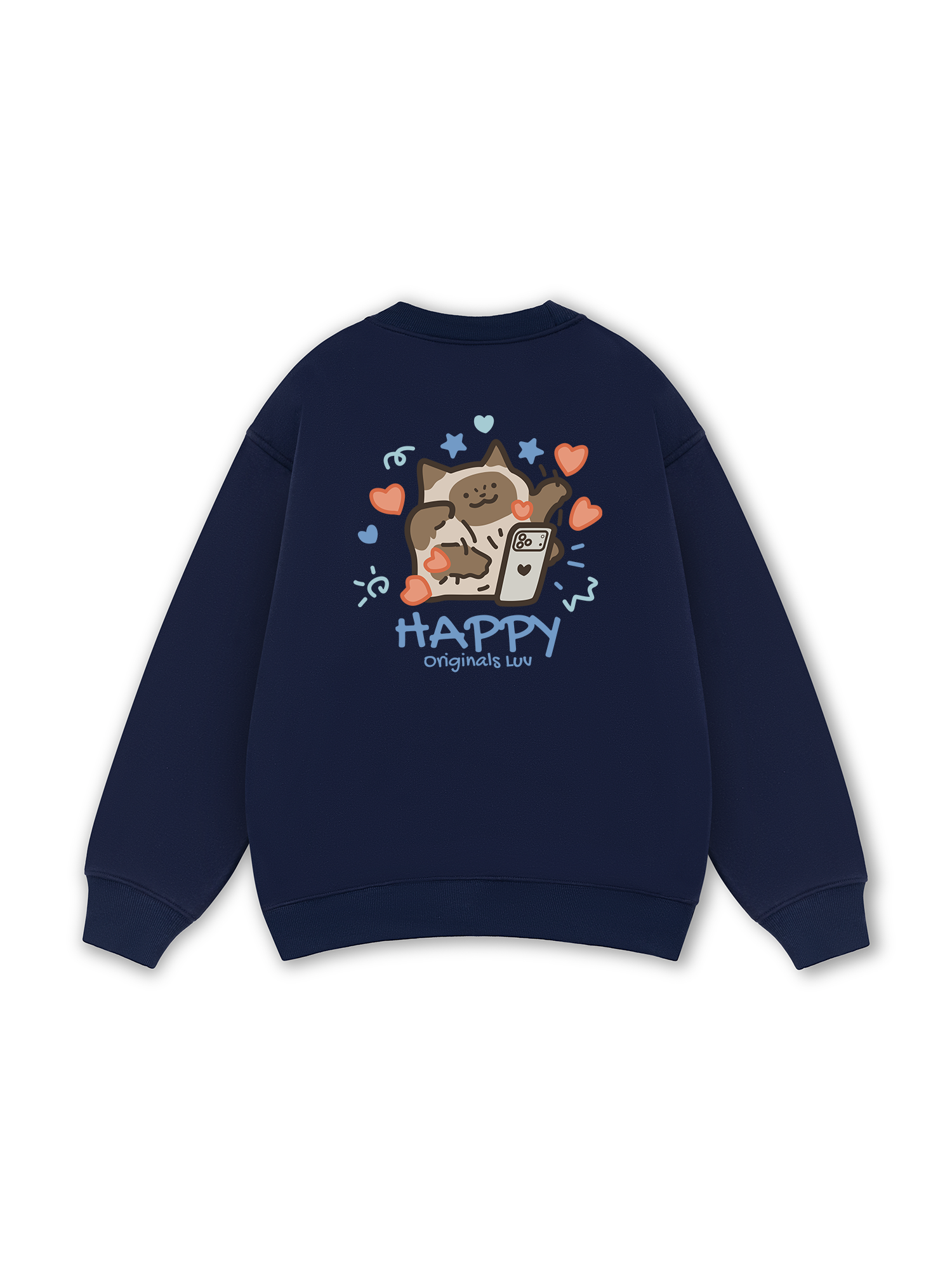 Happy Luv Cat Couple Sweater