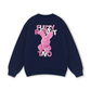 Pink Fuzzy Font Rabbit Sweater