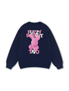Pink Fuzzy Font Rabbit Sweater