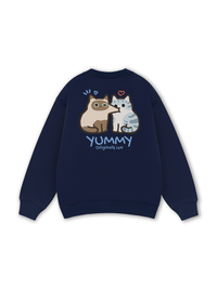 Yummy Luv Cat Couple Sweater