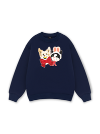 Animal Mood Bestie Puppy And Meow Sweater