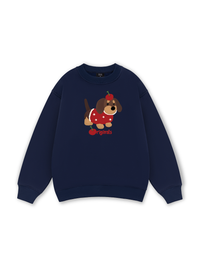 Animal Cute Puppy With Cherry Sweater