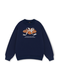 Sweet Pastry Silver Bow  Sweater