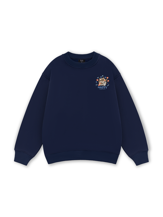 Happy Luv Cat Couple Sweater