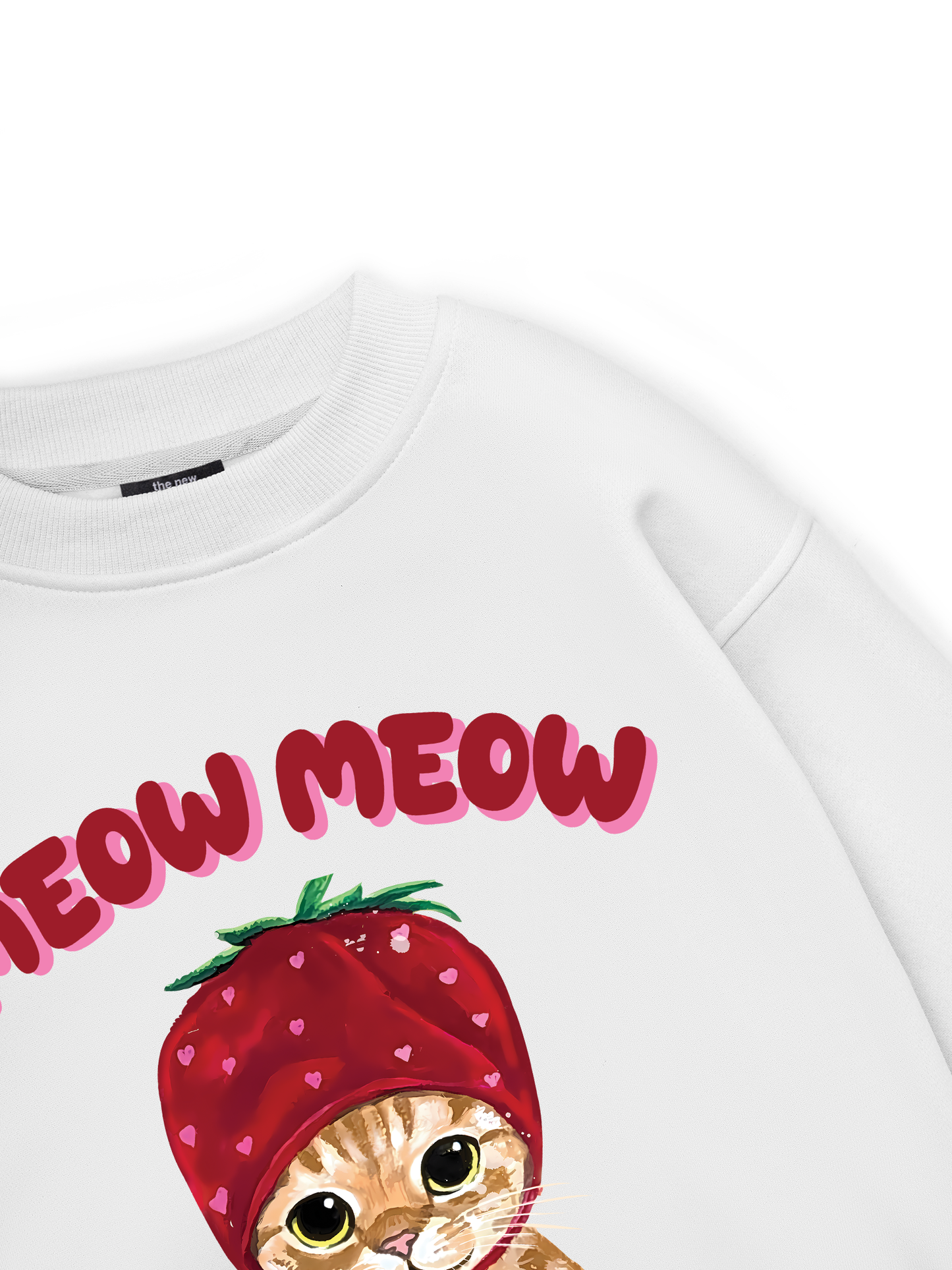 Meow Meow Strawberry Sweater