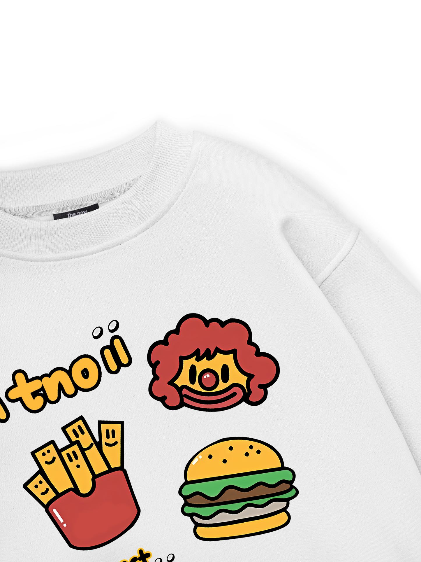 Sweet Pastry Burger Fry Sweater
