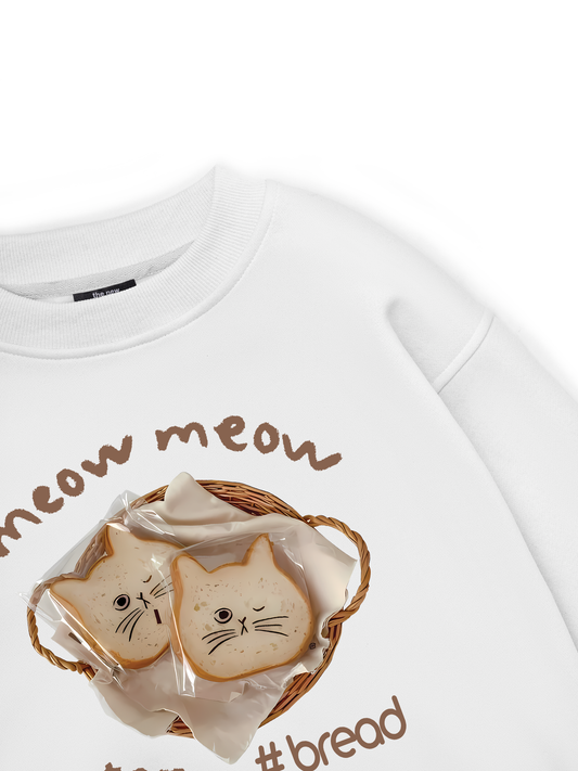 Sweet Pastry Meow Meow Bead Sweater