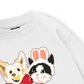 Animal Mood Bestie Puppy And Meow Sweater