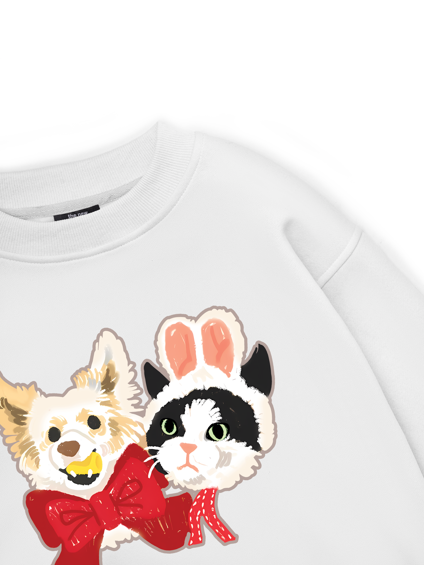 Animal Mood Bestie Puppy And Meow Sweater