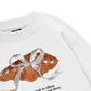 Sweet Pastry Silver Bow  Sweater
