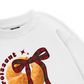 Sweet Pastry Red Plaid Bow Sweater