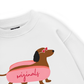 Pink Dachshund Sweater