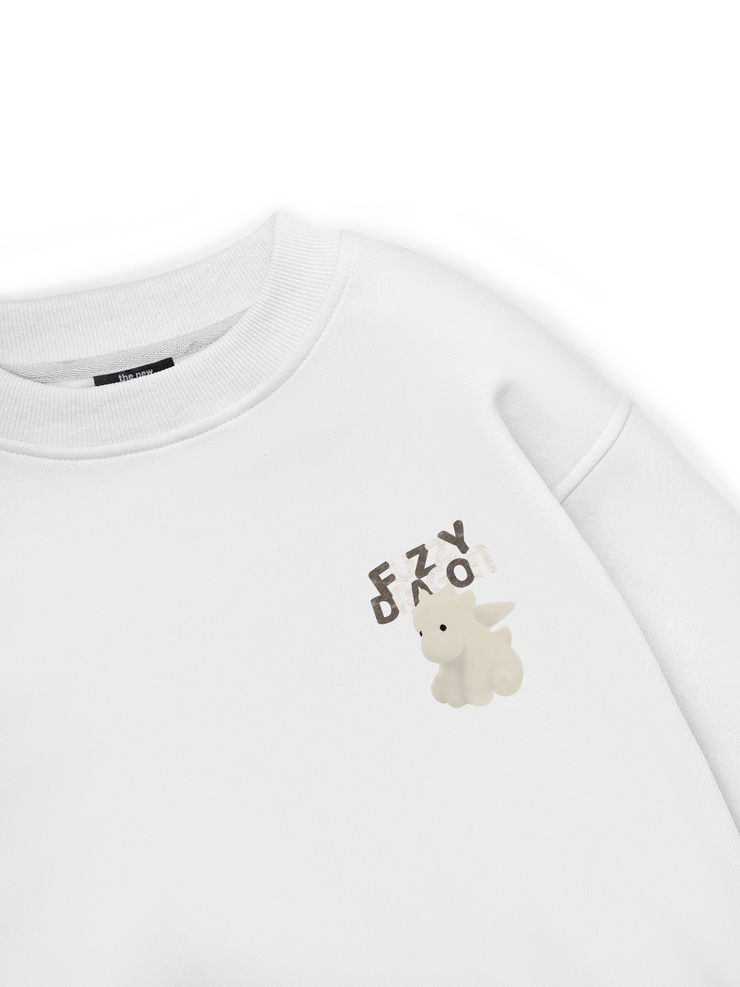 Fuzzy Font Dragon Sweater