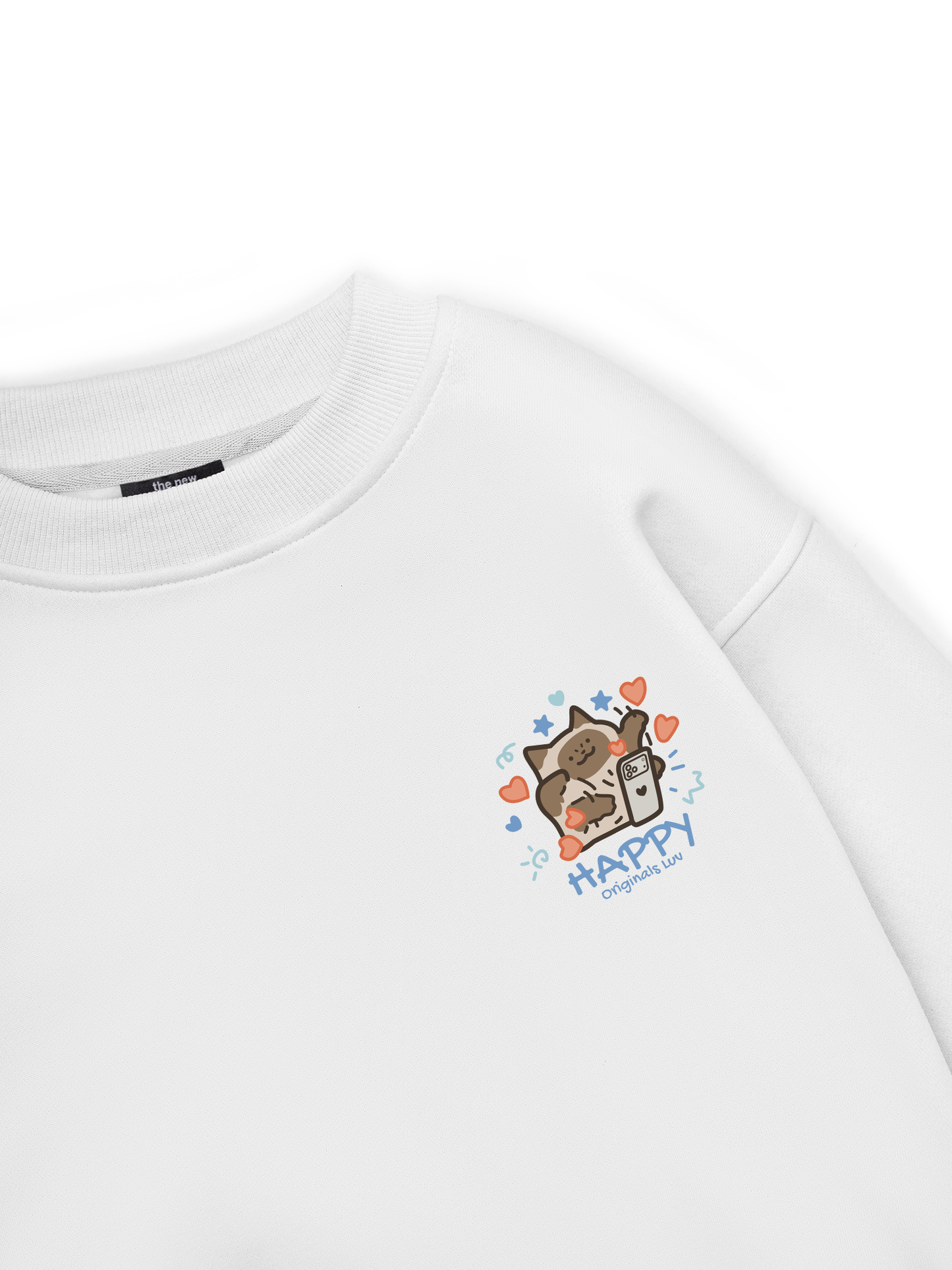 Happy Luv Cat Couple Sweater