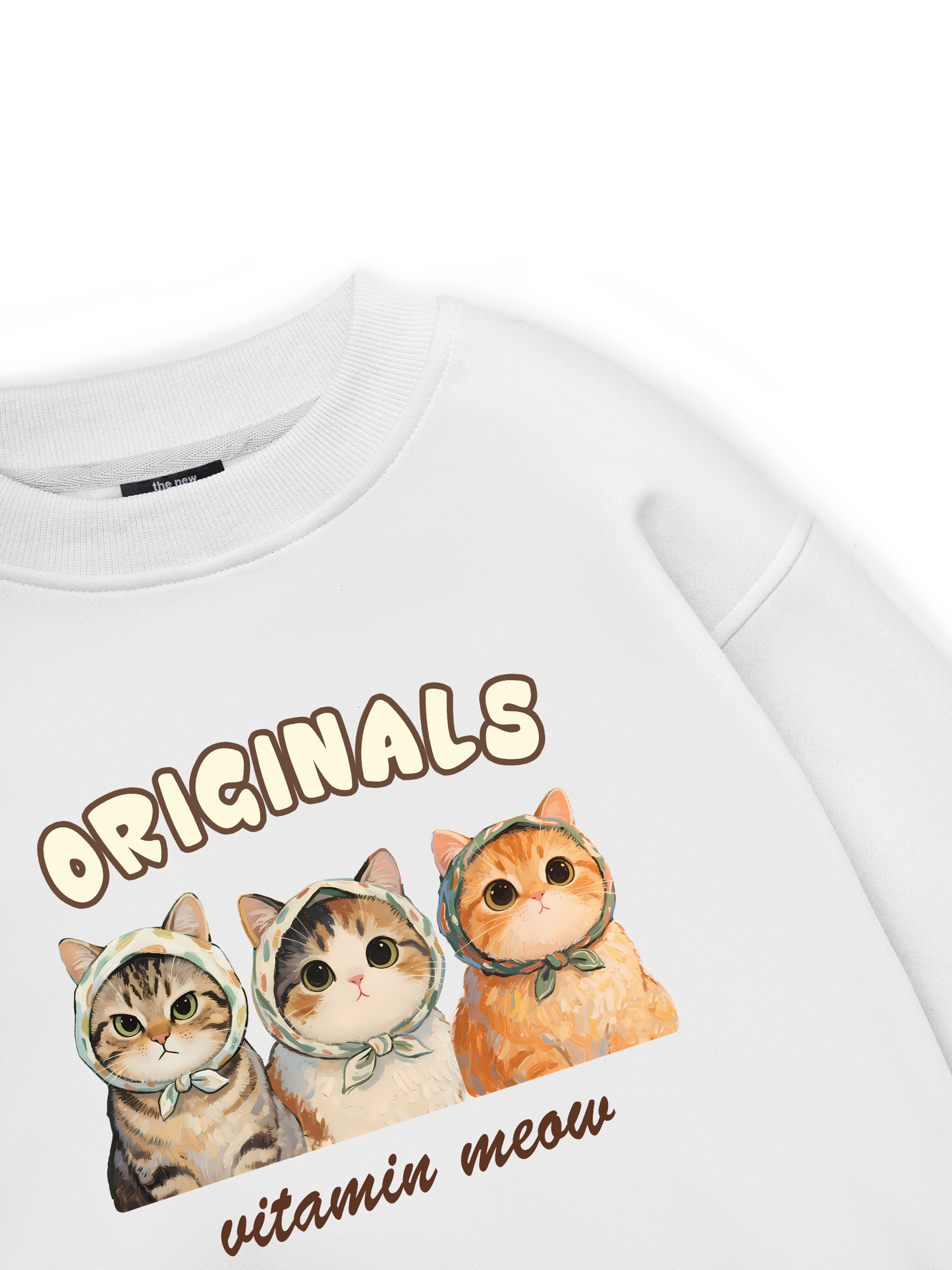 Cute Three Cat Vitamin Meow Sweater
