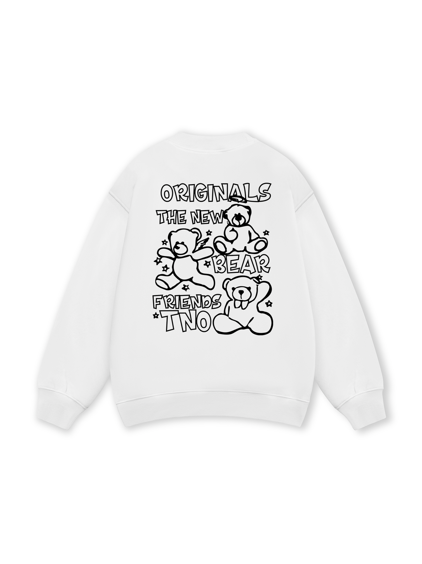 Bear Friends Doodle Artwork Sweater