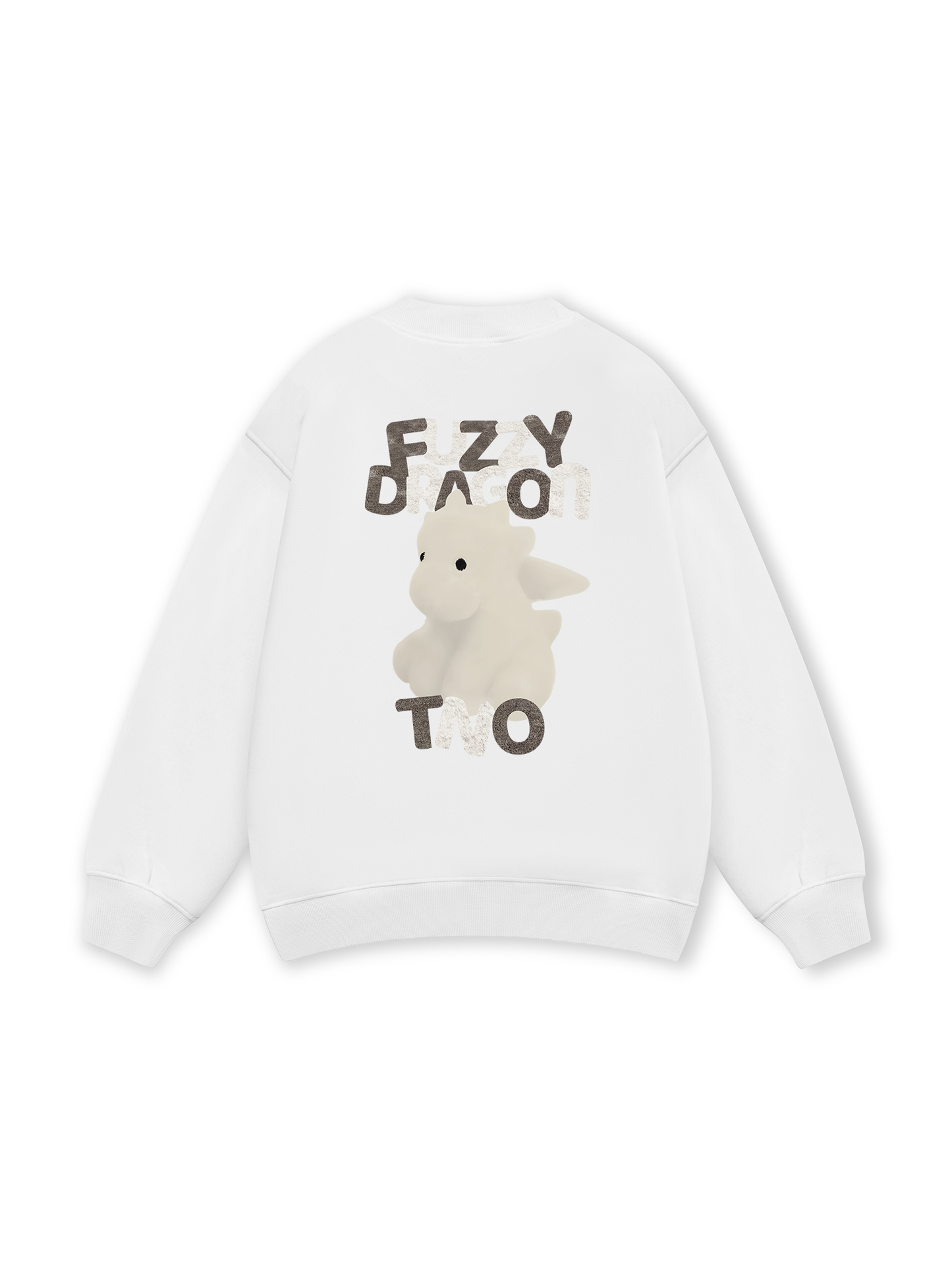 Fuzzy Font Dragon Sweater