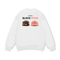 Sweet Pastry Black Pink Meow Meow Strawberry Sweater