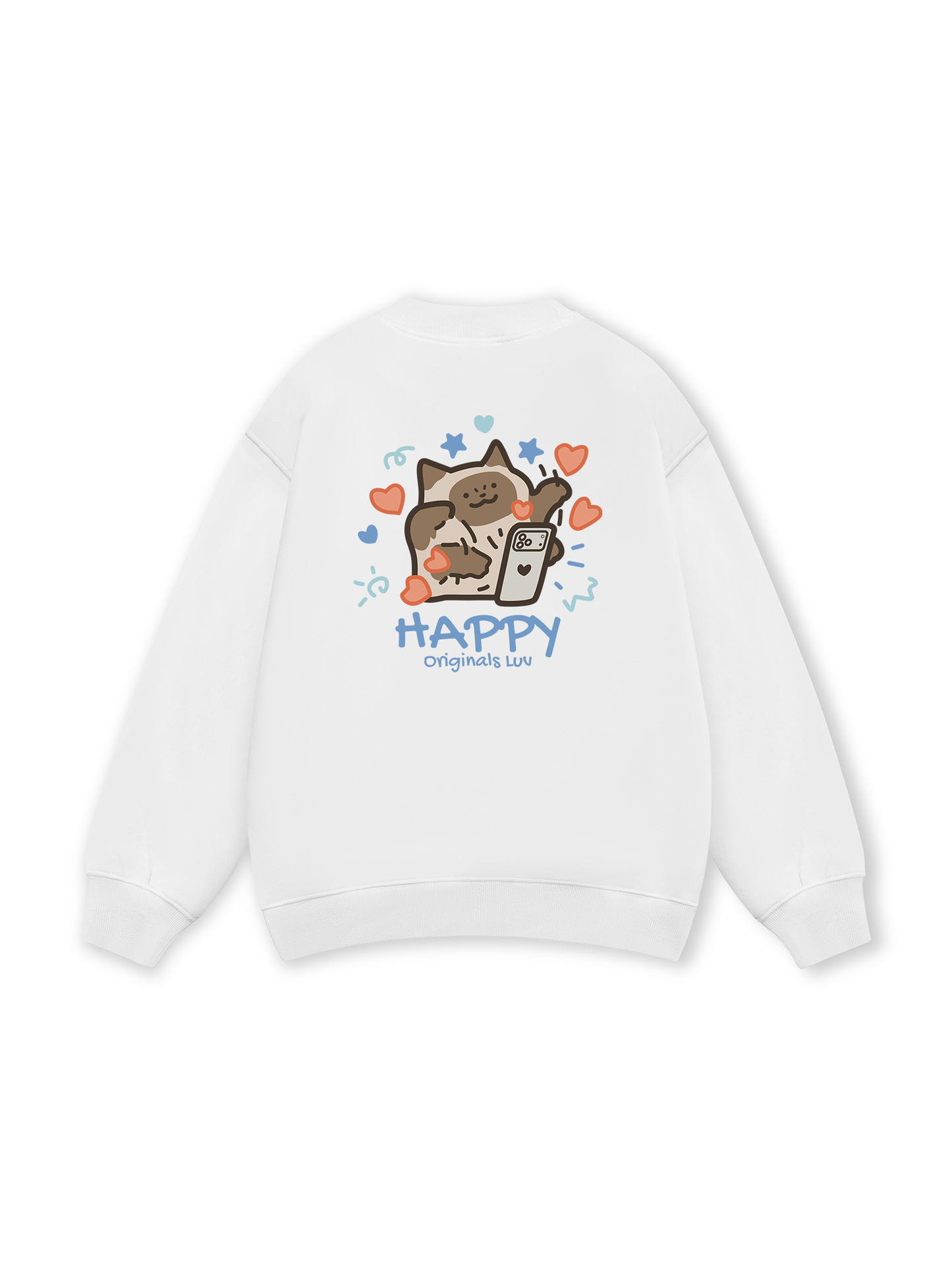 Happy Luv Cat Couple Sweater