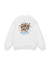 Happy Luv Cat Couple Sweater
