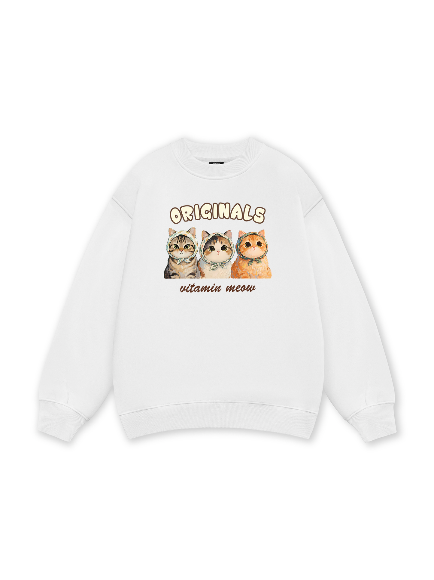 Cute Three Cat Vitamin Meow Sweater