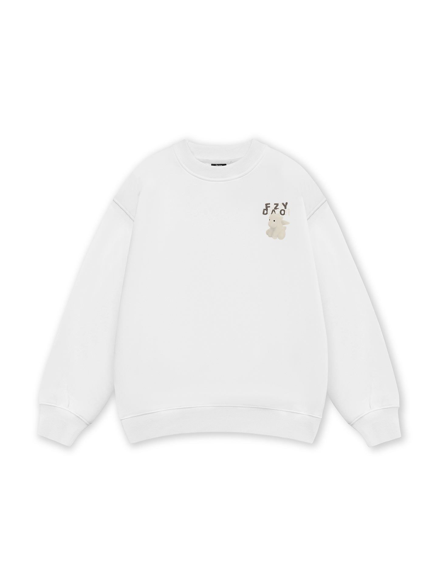 Fuzzy Font Dragon Sweater