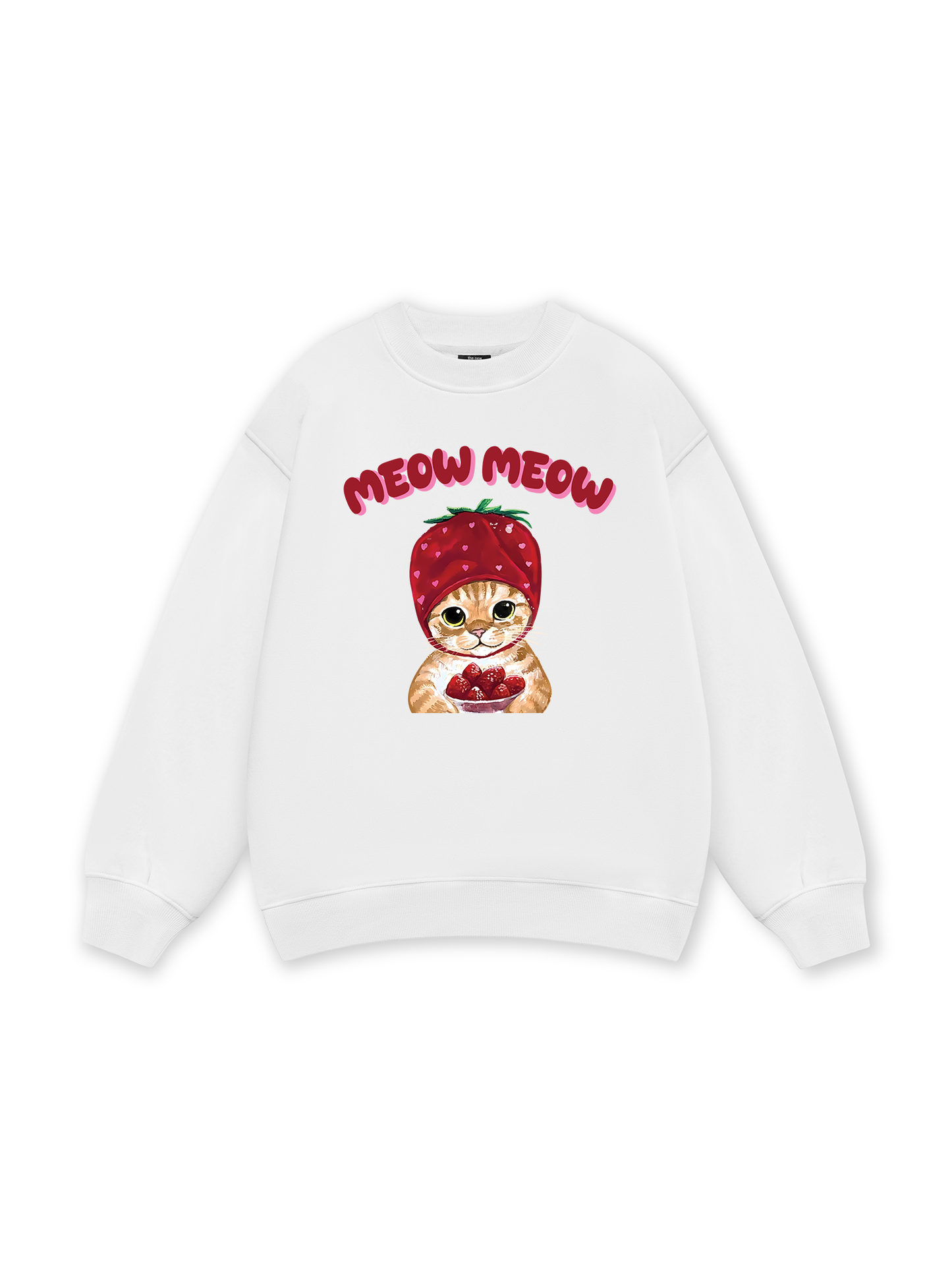 Meow Meow Strawberry Sweater