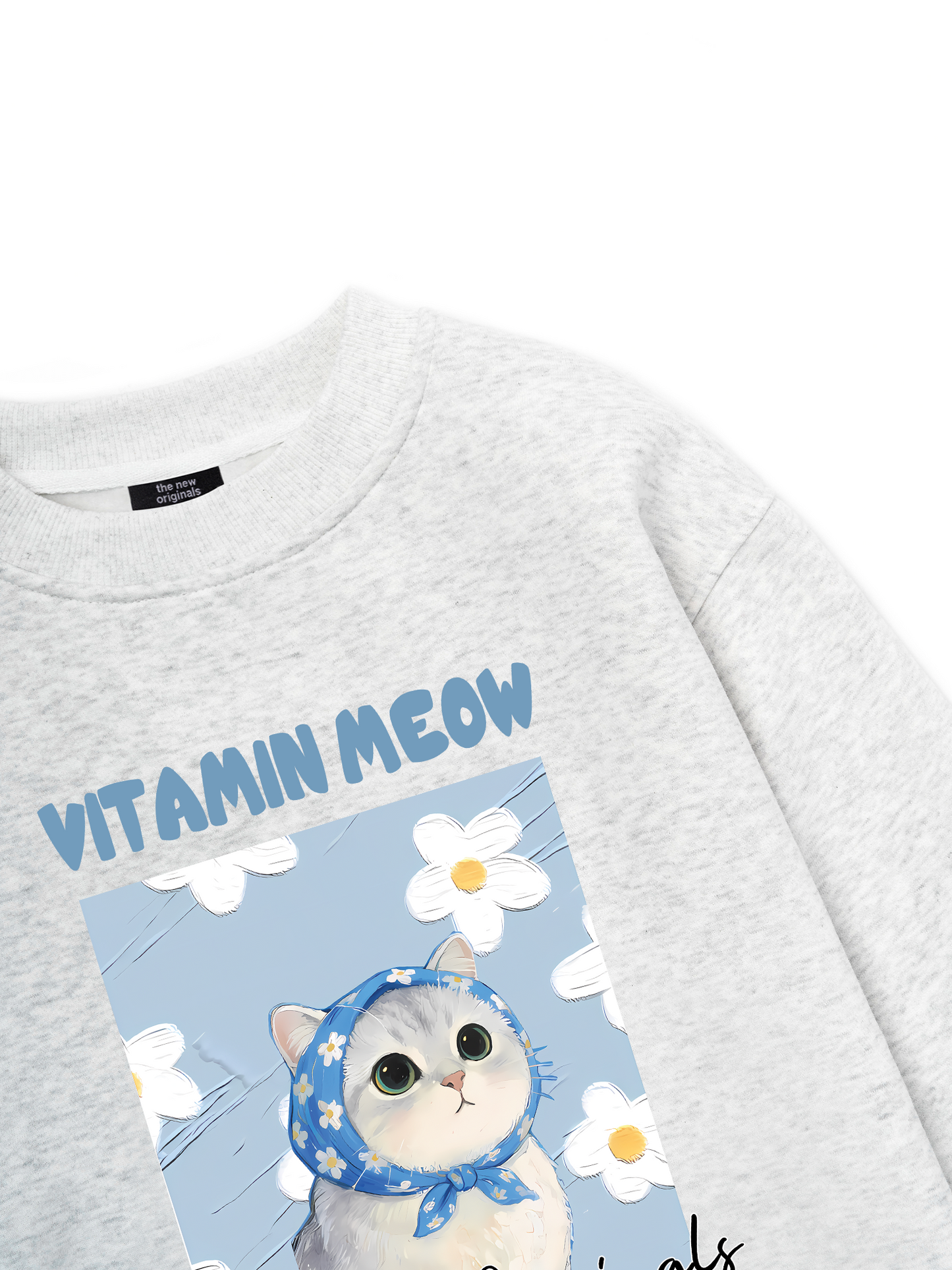 Flower With Meow Sweater