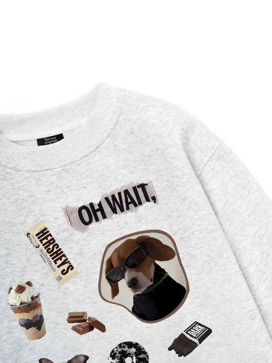 Sweet Pastry Cute Puppy Chocolate Sweater