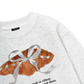 Sweet Pastry Silver Bow  Sweater