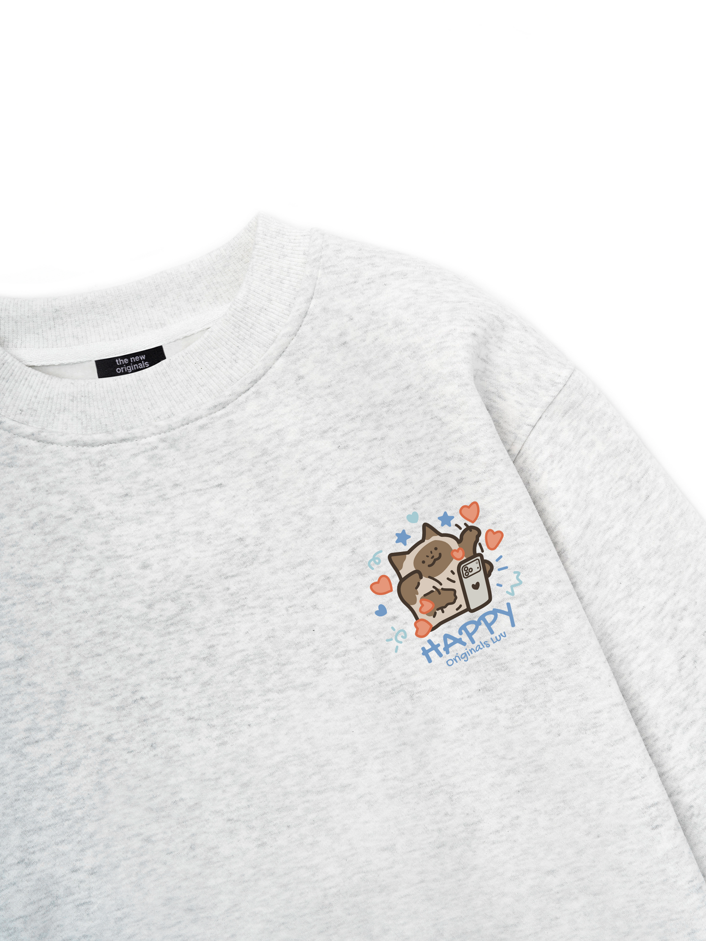 Happy Luv Cat Couple Sweater
