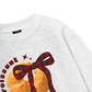 Sweet Pastry Red Plaid Bow Sweater