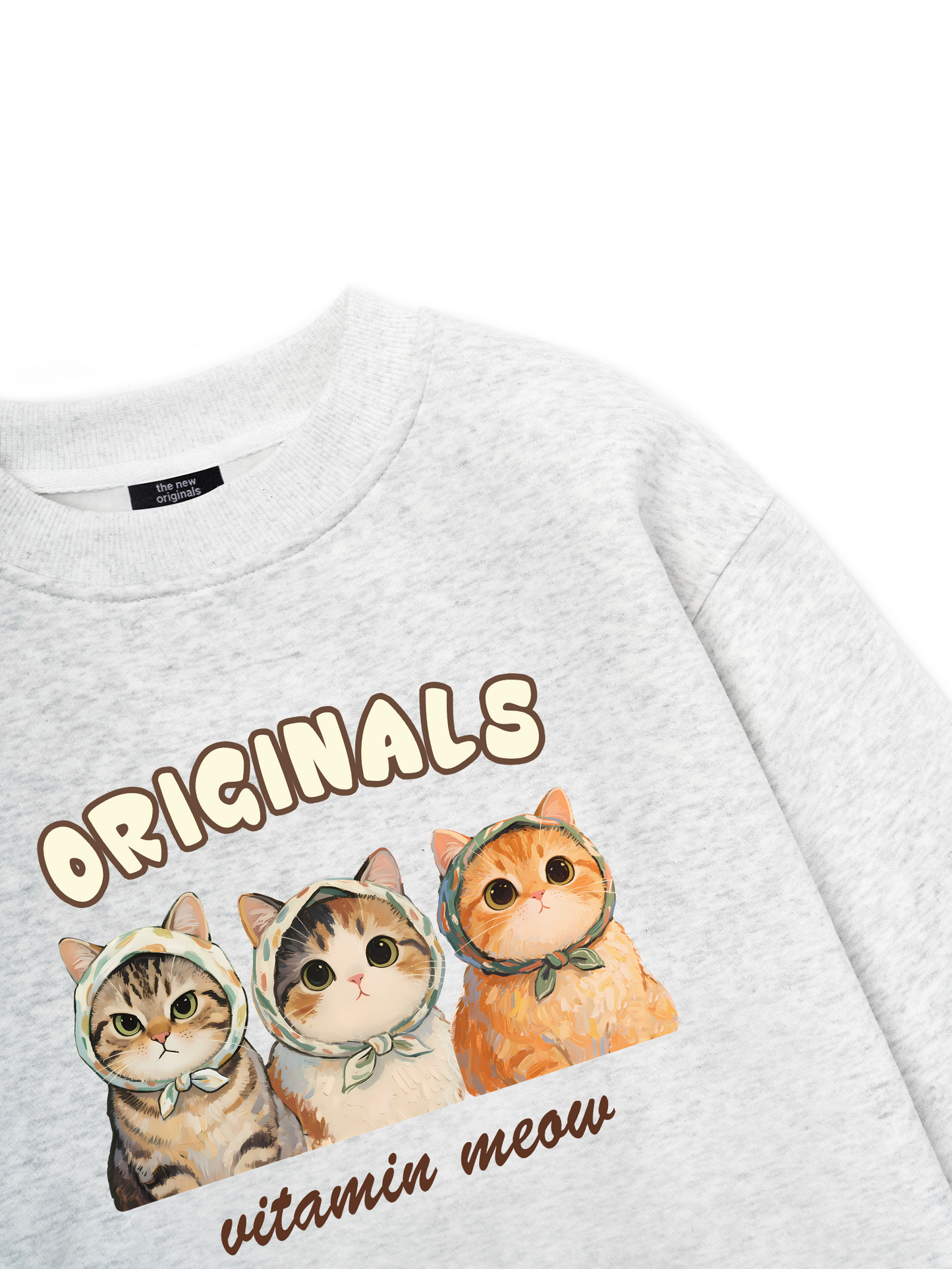 Cute Three Cat Vitamin Meow Sweater