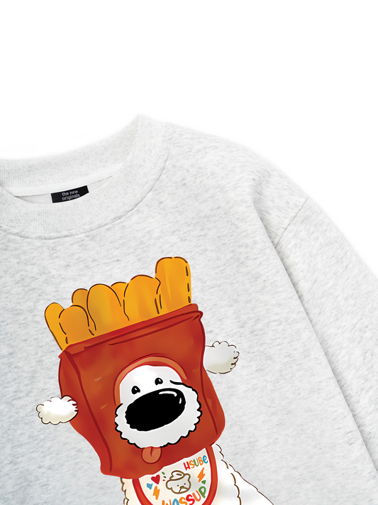 Sweet Pastry Cute Dog With Bread Sweater