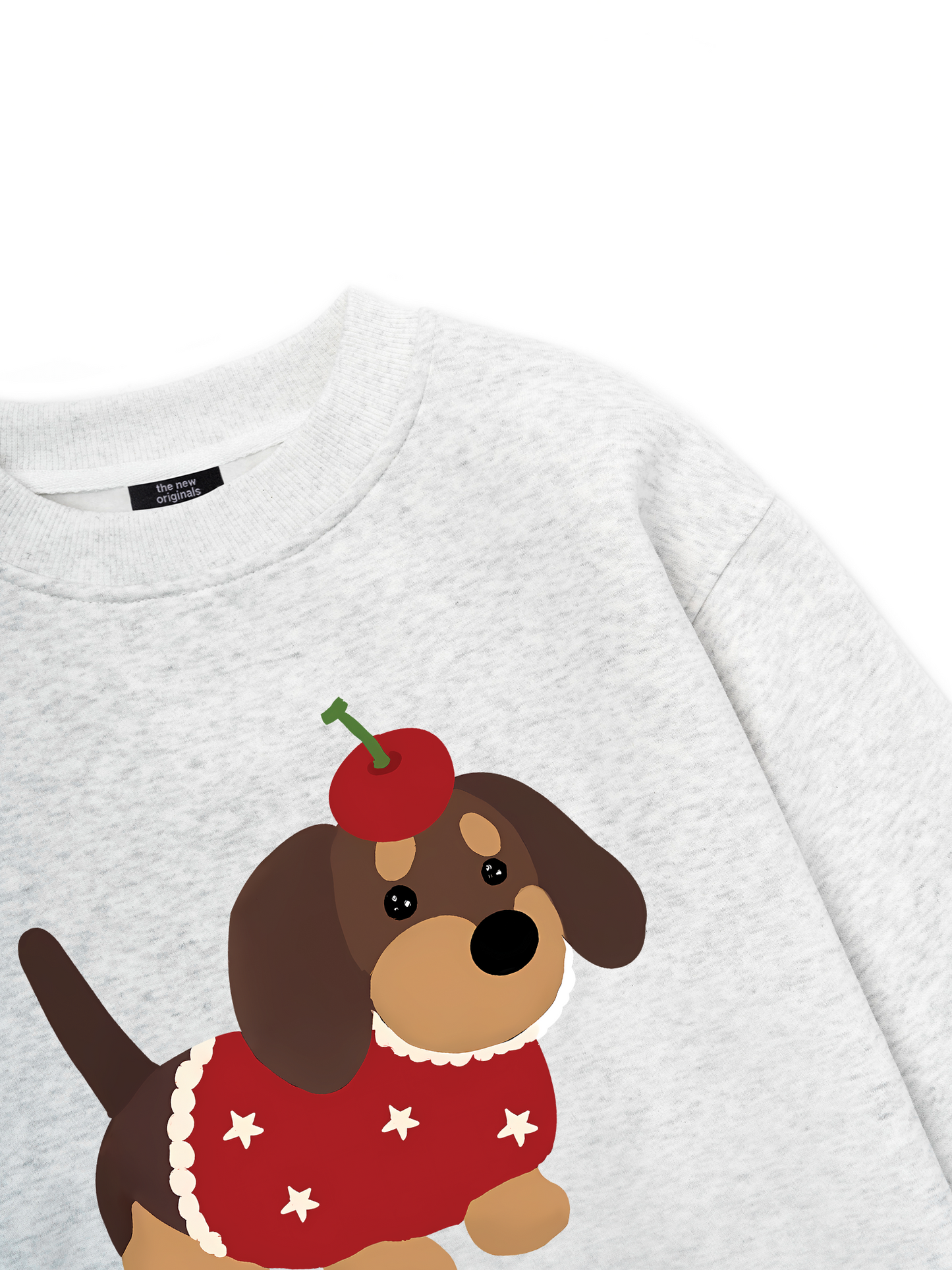 Animal Cute Puppy With Cherry Sweater