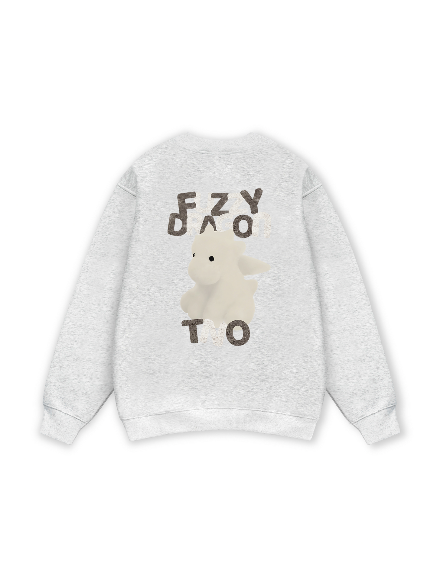 Fuzzy Font Dragon Sweater