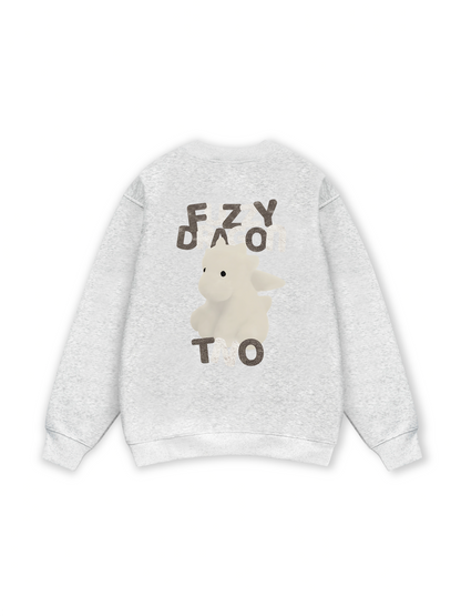 Fuzzy Font Dragon Sweater