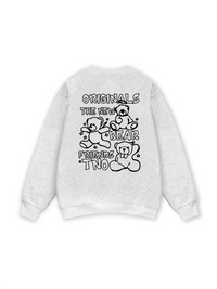Bear Friends Doodle Artwork Sweater