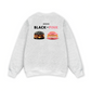 Sweet Pastry Black Pink Meow Meow Strawberry Sweater