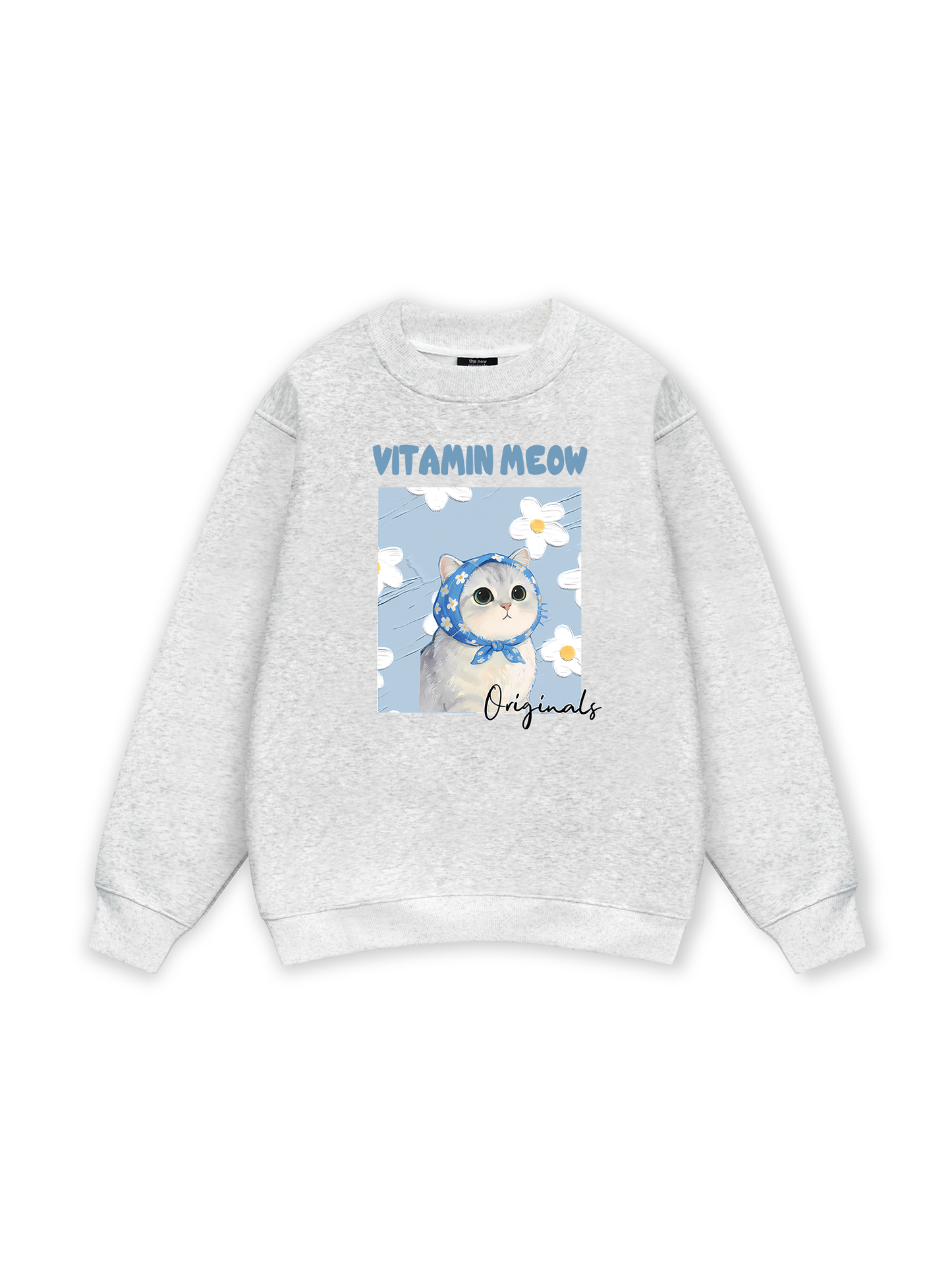 Flower With Meow Sweater