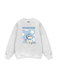 Flower With Meow Sweater